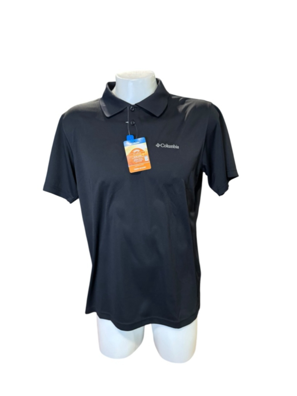 Men's Columbia Black Utilizer Polo Shirt L